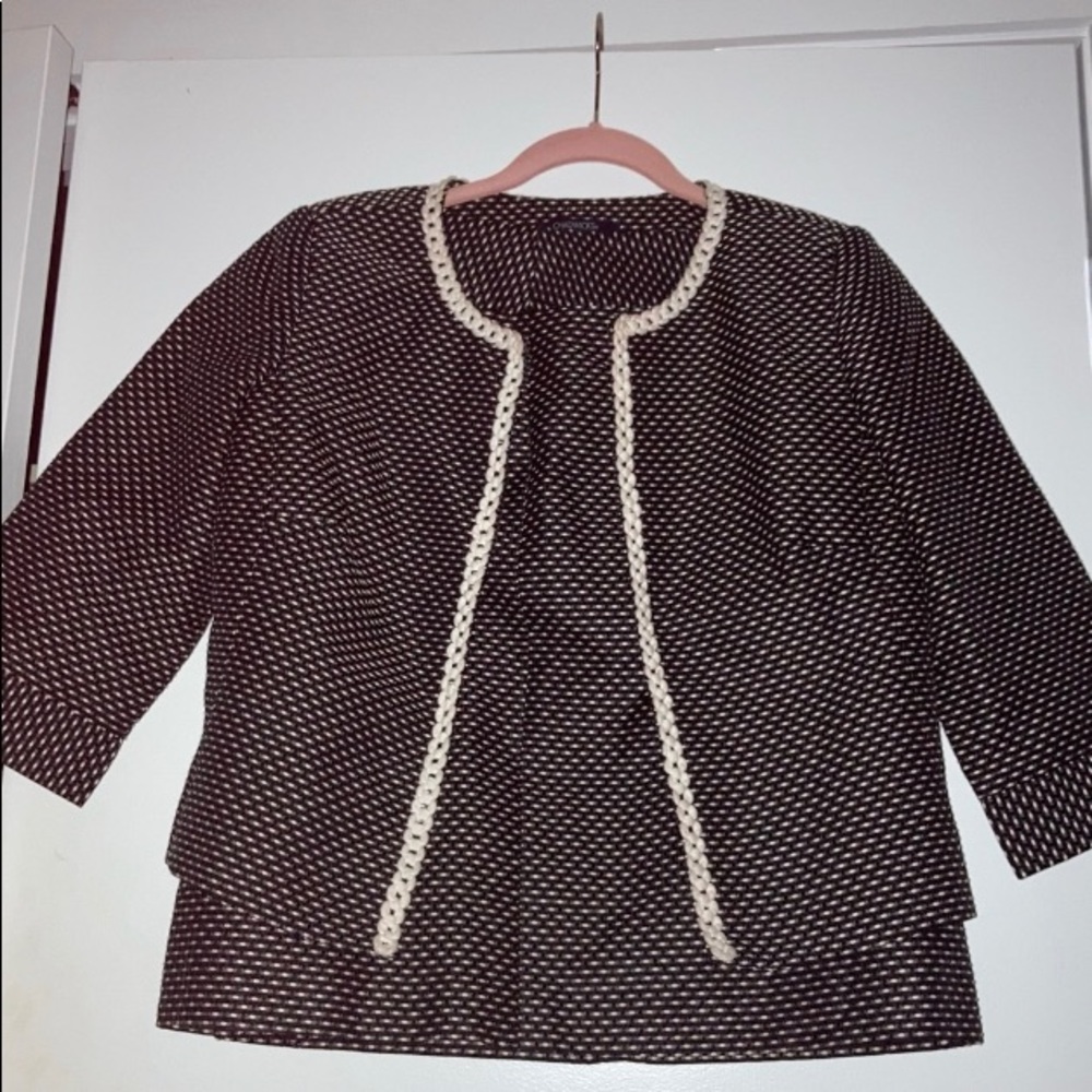 Chadwick’s Black & White “Polkadot” Skirt Suit